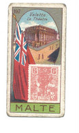 Chromo Malte Malta Drapeau Timbre Flag Stamp 2 Scans Rare 60 X30 Mm Pub: Victoria - Victoria