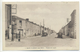 CPA 85 St Saint Florent Des Bois - Route De Luçon - Animation Voitures Années 50 - Pompe à Essence - Saint Florent Des Bois