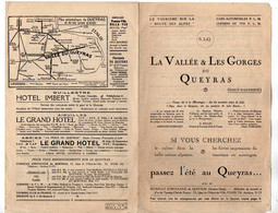 VP18.940 - Ancien Dépliant Touristique - La Vallée & Les Gorges Du Queyras - Reiseprospekte