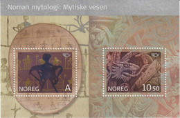 Norway Mi Block 30 Norden - Nordic Mythology - Carving - Dragons - Drawings 2006 ** - Nuovi