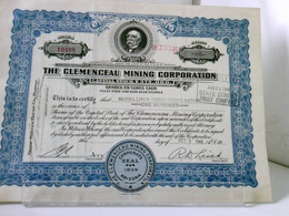 Aktie: The Clemenseau Mining Corporation - Raretés