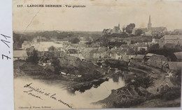 Cpa écrite En 1902, LA ROCHE-DERRIEN - Vue Générale, éd Waron (22 Côtes D'Armor) - Other & Unclassified