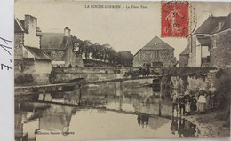 Cpa, écrite En 1907, La Roche Derrien, Le Vieux Pont, Animée, éd Hamon, - 22 Côtes D'Armor - Other & Unclassified