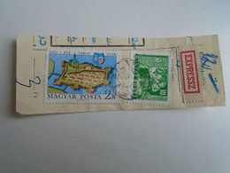 D187484   Parcel Card  (cut) Hungary 1971   Fertőd -Budapest Csepel  - Expressz - Postpaketten