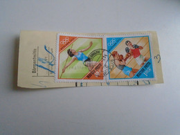 D187486   Parcel Card  (cut) Hungary 1972 Hegyeshalom  - Stamp München Olympic Games - Box Boxing - Postpaketten