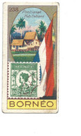 Chromo Indonesia  BORNEO  Drapeau Timbre Flag Stamp 1930s 2 Scans Rare 60 X 30 Mm Pub: Victoria - Victoria
