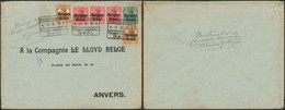 Guerre 14-18 - OC12, OC14 X3 Et OC15 X2 Sur Grande Env. Annulé Par Encadré "Postprüfungsstelle / Etappen Gent" > Anvers - OC1/25 General Government