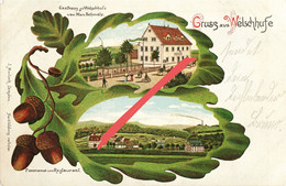 REPRO Litho AK Welschhufe Restaurant Gasthof Bannewitz Hänichen Rippien Possendorf Cunnersdorf Dresden Kleinnaundorf - Bannewitz