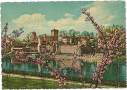 M3762 Torino - Fiume Po E Borgo Medioevale - Fiori Fleurs Flowers / Non Viaggiata - Fiume Po