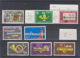 Schweiz GM1,1941/59 Steckkarte Mit Diversen Marken **/O, Siehe Scans! - Autres & Non Classés