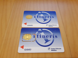 LOT 2 ANCIENNES CARTES GSM SIM FRANCE TELECOM ITINERIS B.E !!! - Other & Unclassified