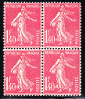 87.FRANCE.1926 1.40FR Y.T.196,SC.183 MNH BLOCK OF 4 VERY FINE & VERY FRESH - Sonstige & Ohne Zuordnung