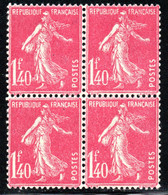 87.FRANCE.1926 1.40FR Y.T.196,SC.183 MNH BLOCK OF 4 VERY FINE & VERY FRESH - Otros & Sin Clasificación