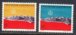 Liechtenstein 1958 Mint No Hinge, Sc# 324-325, Yt , Zu - Ongebruikt