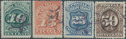 United States,U.S.A, 1885 Postal Telegraph Company,10c, 15c, 25c, And 50c - Mint - Telegraph Stamps