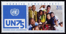 Türkiye 2020 Mi 4616 MNH United Nations, 75th Anniversary, Children, Diplomacy, U.N.O., UN - Unused Stamps