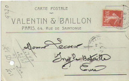 Valentin & Baillon/Paris /LECOEUR/Fabricant De Peignes En Ivoire/Ivry La Bataille/Eure/1909                FACT555 - Chemist's (drugstore) & Perfumery