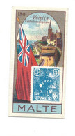 Chromo Malte Europe Drapeau Timbre Flag Stamp Années 1928/29 Rare 60 X 30 Mm Pub: Victoria - Victoria