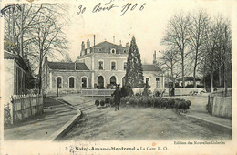 St Amand Montrond * La Gare Paris Orléans * Troupeau Montons Berger * Ligne Chemin De Fer Du Cher - Saint-Amand-Montrond