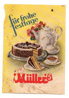 Publicité Fur Frohe Festtage Muller's - Format : 13.5x9.5 cm - Alimentos