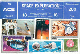 SPACE EXPLORATION - CONQUETE De L' ESPACE - POCHETTE De 18 TIMBRES - - Collezioni