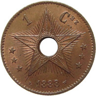 LaZooRo: Belgian Congo 1 Centime 1888 UNC / BU Rare - 1885-1909: Leopold II.