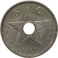 LaZooRo: Belgian Congo 5 Centimes 1911 UNC - 1910-1934: Albert I