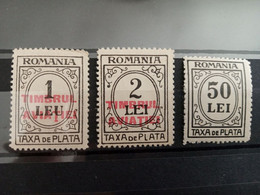 Rumanía. 1942. Taxa De Plata. Timbrul Aviatiei. 1, 2 Y 50 Lei. Nuevos **. - Abarten Und Kuriositäten