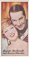 83 Maurice Chevalier & Jeanette McDonald  - Famous Film Stars 1935 - Original Carreras Cigarette Card - - Phillips / BDV