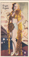 63 Ginger Rogers - Famous Film Stars 1935 - Original Carreras Cigarette Card - - Phillips / BDV