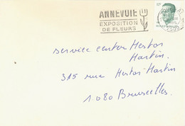 BELGIUM. POSTMARK. TOURNAI. FLOWER EXHIBITION. 1985 - Autres & Non Classés