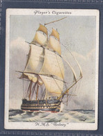 Old Naval Prints 1936  - 17 HMS Rodney - Original Players Cigarette Card - L Size 6x8cm - Phillips / BDV