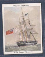Old Naval Prints 1936  - 9 HMS Pomone - Original Players Cigarette Card - L Size 6x8cm - Phillips / BDV