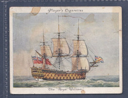 Old Naval Prints 1936  -  3 The "Royal William" - Original Players Cigarette Card - L Size 6x8cm - Phillips / BDV