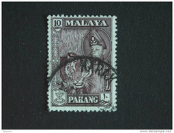 Maleisië Malaya Malaysia Pahang 1957-61 Sultan Abou Bakar Tigre Tijger Tiger  Yv 67a O - Pahang