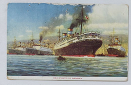 5001 Cartolina Illustrata - Porto Di Genova - LLOYD Sabaudo "I Gloriosi Conti" - Genova (Genoa)