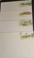 P) 1988 CIRCA AUSTRALIA, POSTAL STATIONERY, LANYON, BELLEVUE, CLARENDON, ELIZABETH FARM, SET OF 4 COVERS, MNH - Other & Unclassified