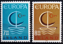 EUROPA 1966 - ISLANDE                  N° 359/360                    NEUF** - 1966