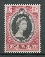 Nlle Hébrides 1953  N° 166 ** Neuf MNH Superbe C 3 € Couronnement Elizabeth II Portrait - Neufs