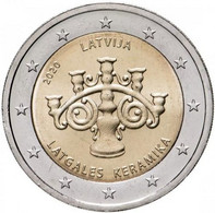 2 Euro LETONIA 2020 CERAMICA - LATVIA - NUEVA - SIN CIRCULAR - NEUF - NEW 2€ - Lettonia