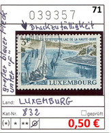 Luxemburg 1971 - Luxembourg 1971 - Michel 832 Abart - Oo Oblit. Used Gebruikt - Abarten & Kuriositäten
