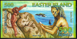 EASTER ISLAND  (CHILE)  500 RONGO  UNC  01-SEP-2011 - Chile