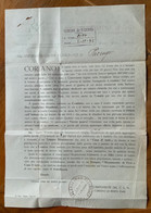 CORIANO DI RIMINI - LETTERA DEL COMITATO DI LIBERAZIONE NAZIONALE 5/11/45 "CORIANO Il Paese Raso Al Suolo..." - National Liberation Committee (CLN)