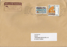 Luxembourg BANQUE DU TIMBRE (Dinosaur Cachet) LUXEMBOURG 2006 Cover Brief KÖLN Germany Europa CEPT & Neujahr New Year - Covers & Documents