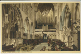 WELLS CATHEDRAL -CHOIR LOOKING WEST - Wells