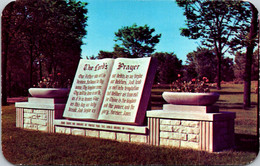 Wisconsin Madison Roselawn Memorial Park The Lord's Prayer Monument - Madison