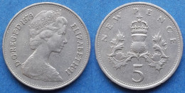 UK - 5 New Pence 1979 KM# 911 Elizabeth II Decimal Coinage (1971-2022) - Edelweiss Coins - 5 Pence & 5 New Pence