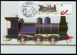 DUOSTAMP/MYSTAMP° - CM/MK - Type 25 - Locomotive  / Locomotief / Lokomotive - "La Charbonnière" - 1884 - Brieven En Documenten