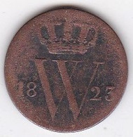 Pays Bas 1/2 Cent 1823 B Bruxelles, William I, En Cuivre. KM# 51 - 1815-1840: Willem I.