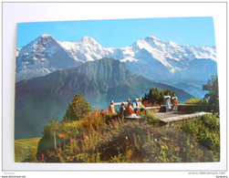 Cpsm Suisse Alpengarten Schynige Platte  Eiger Mönch Jungfrau Photo Gyger - Wilderswil